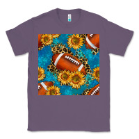 Lavender american football with leopard Classic Tee - BundleAndBundleShop