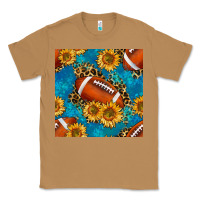 Toasted Coconut american football with leopard Classic Tee - BundleAndBundleShop