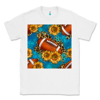 White american football with leopard Classic Tee - BundleAndBundleShop