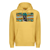 Antique Gold pittbull license plate Premium Hoodie - Artiststas