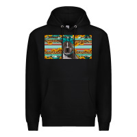 Black pittbull license plate Premium Hoodie - Artiststas
