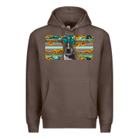 Coffee pittbull license plate Premium Hoodie - Artiststas