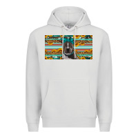 Dove Grey pittbull license plate Premium Hoodie - Artiststas