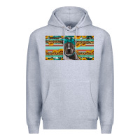 Heather Grey pittbull license plate Premium Hoodie - Artiststas