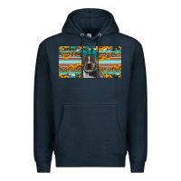 Navy pittbull license plate Premium Hoodie - Artiststas