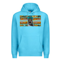 Ocean Blue pittbull license plate Premium Hoodie - Artiststas