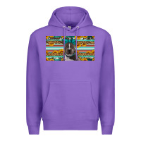 Purple pittbull license plate Premium Hoodie - Artiststas