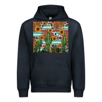 Navy western cactus and sunflowers Urban Hoodie - Jasminsmagicworld