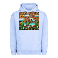 Pigment Grape Ice western cactus and sunflowers Urban Hoodie - Jasminsmagicworld