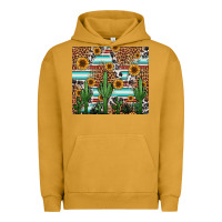 Western Cactus And Sunflowers Urban Hoodie | Teevron