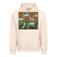 Sandshell western cactus and sunflowers Urban Hoodie - Jasminsmagicworld