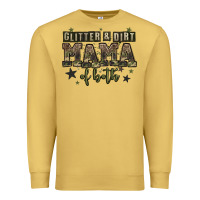 Antique Gold glitter and dirt mama of both Premium Sweatshirt - Zillion Design Studio