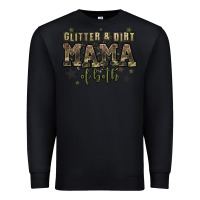 Black glitter and dirt mama of both Premium Sweatshirt - Zillion Design Studio