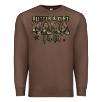 Chestnut glitter and dirt mama of both Premium Sweatshirt - Zillion Design Studio