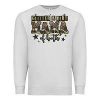Dove Grey glitter and dirt mama of both Premium Sweatshirt - Zillion Design Studio
