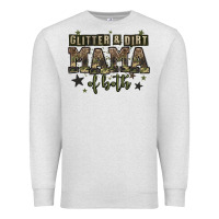 Oatmeal Heather glitter and dirt mama of both Premium Sweatshirt - Zillion Design Studio