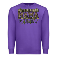 Purple glitter and dirt mama of both Premium Sweatshirt - Zillion Design Studio