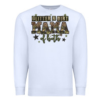 White glitter and dirt mama of both Premium Sweatshirt - Zillion Design Studio