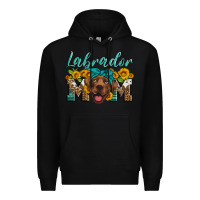 Black labrador mom Premium Hoodie - Artiststas