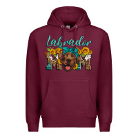 Burgundy labrador mom Premium Hoodie - Artiststas