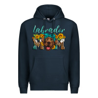 Navy labrador mom Premium Hoodie - Artiststas