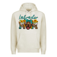 Oatmeal Heather labrador mom Premium Hoodie - Artiststas