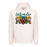 Pale Pink labrador mom Premium Hoodie - Artiststas