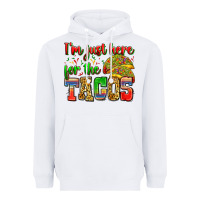 White i'm just here for the tacos Heavyweight Hoodie - Zillion Design Studio