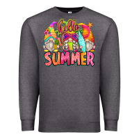 Charcoal Heather hello summer gnomes Premium Sweatshirt - Zillion Design Studio