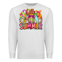 Oatmeal Heather hello summer gnomes Premium Sweatshirt - Zillion Design Studio