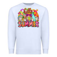 White hello summer gnomes Premium Sweatshirt - Zillion Design Studio
