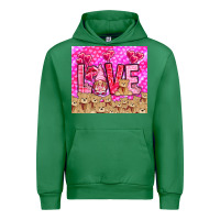Emerald love gnome with bear Urban Hoodie - NancyCooperArtShop