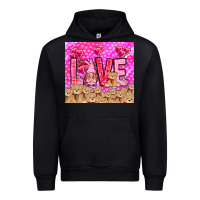 Foreset Green love gnome with bear Urban Hoodie - NancyCooperArtShop
