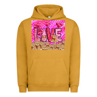 Pigment Peanut Butter love gnome with bear Urban Hoodie - NancyCooperArtShop