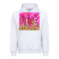 White love gnome with bear Urban Hoodie - NancyCooperArtShop
