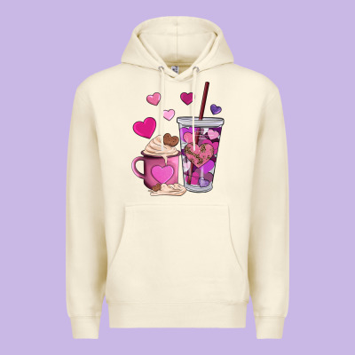 Valentines Day Heart Coffe Premium Hoodie Designed By Adodesignshop