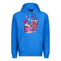 True Royal valentines day heart coffe Premium Hoodie - AdoDesignShop