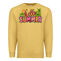Antique Gold hello summer Premium Sweatshirt - Zillion Design Studio