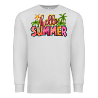 Dove Grey hello summer Premium Sweatshirt - Zillion Design Studio