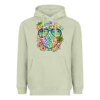 Matcha summer vibes with smile face and leopard Heavyweight Hoodie - texasbilliewilder