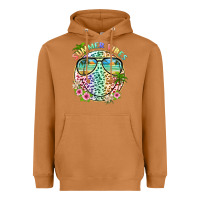 Meerkat summer vibes with smile face and leopard Heavyweight Hoodie - texasbilliewilder