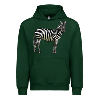 Forest Green zebra Urban Hoodie - LillyAllenDesigns