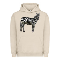 Pigment French Oak zebra Urban Hoodie - LillyAllenDesigns