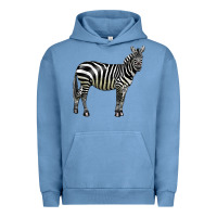 Pigment Pebble Blue zebra Urban Hoodie - LillyAllenDesigns
