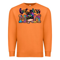 Carrot hot mess mom messy bun Premium Sweatshirt - Zillion Design Studio