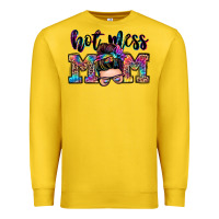 Lemon hot mess mom messy bun Premium Sweatshirt - Zillion Design Studio