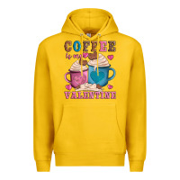 Lemon valentines day coffe is my valentine Premium Hoodie - AdoDesignShop