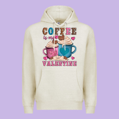 Valentines Day Coffe Is My Valentine Premium Hoodie Designed By Adodesignshop