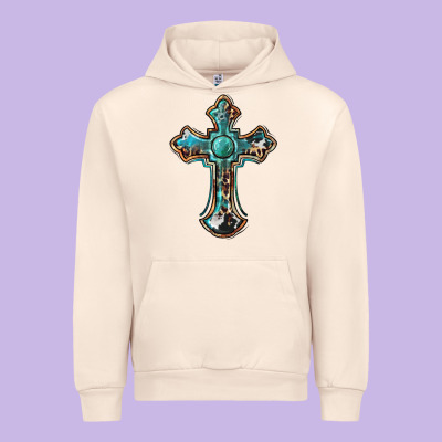 Western Cross Urban Hoodie Designed By Barkaloodesign