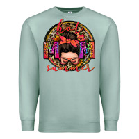 Seafoam hot mom summer messy bun Premium Sweatshirt - Zillion Design Studio